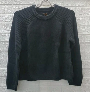 Neu QUINCE 100% Bio Baumwolle Fischer Rundhals Pullover schwarz Gr. L - Bild 1 von 7