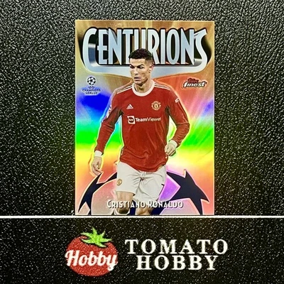 TOPPS FINEST UEFA 2021-22 CRISTIANO RONALDO REFRACTOR CENTURIONS CASE HIT - Image 1 of 2