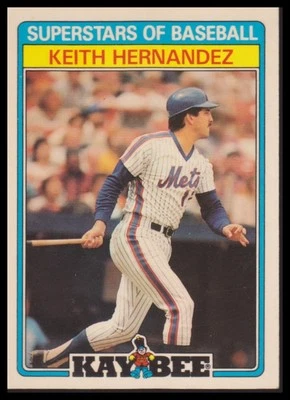 1987 Topps Kay-Bee Superstars of Baseball #17 Keith Hernandez - Image 1 of 2