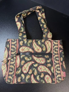 Borsa a mano trapuntata MaggiB French Country Midnight Paisley nuova senza etichetta tote bag - Foto 1 di 8