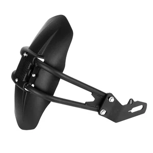 Motorcycle Mudguard, Black Motorcycle Fender Modified Rainboard Rear Cover Ba... - Picture 1 of 9