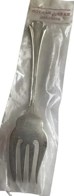 Tenedor de ensalada Reed & Barton English Chippendale de plata esterlina 6 1/2" nuevo Foto 1 de 4