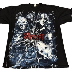 RAR Vintage Slipknot T-Shirt Herren L All Over Print Shattered Glass AlStyle - Bild 1 von 10