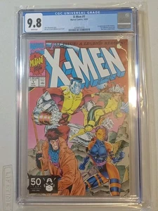X-MEN #1 COVER B CGC 9.8 BIANCO -JIM LEE COVER -1° ACCOLITI - Foto 1 di 2