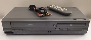 MAGNAVOX DVD/VCR COMBO MWD2205 Lettore VHS Registratore con Telecomando e Cavo Av Testato - Foto 1 di 10