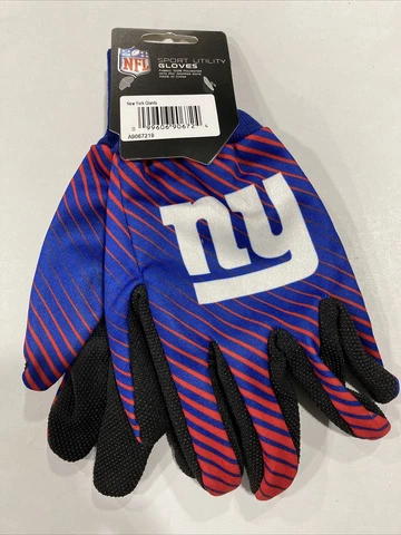 New York Giants Football NFL Adult Full Color Sport Utility Work Grip Gloves Cover