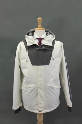 Abrigo de esquí con capucha acolchado 2 tonos Brunello Cucinelli para hombre A252 nuevo sin etiquetas Foto 1 de 4