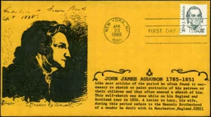 US FDC #1863 Edsel Masonic Cachet New York, NY John Audubon - Picture 1 of 1