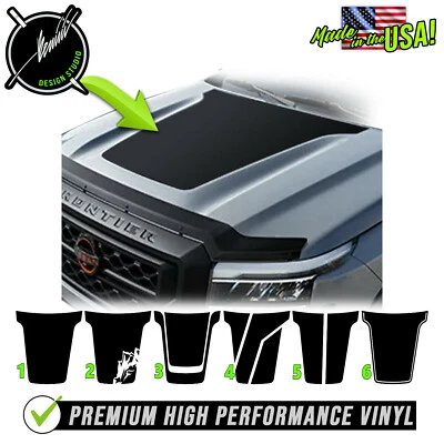 Pro4X Hood Blackout Racing Stripes Stripe Kit Fits- 2022 & up Nissan Frontier - Image 1 of 4