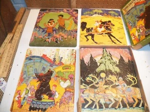 Imágenes de rompecabezas de plantilla entrelazadas ""Children of Many Lands"" de colección PLATT & MUNK - Imagen 1 de 7