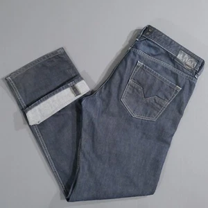 Diesel Jeans Men's Sz 36x32 Blue Dark Wash Larkee Regular Straight Fit - Picture 1 of 22