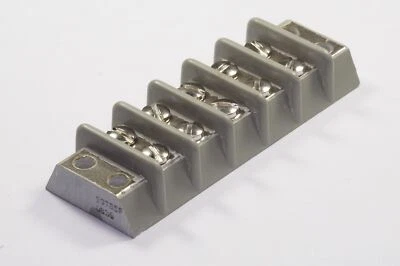 39TB5F Marco Terminal Block 5 Position 3.812" x 1-5/16" Gray A-A-59125/3 39TB05F - Image 1 of 2