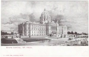 State Capitol, St Paul, Minnesota, antike Postkarte EG Kropp ungeteilter Rücken - Bild 1 von 2