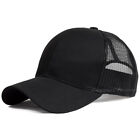 Plain Trucker Hat Mesh Back Snapback Baseball Cap Solid Visor Blank Hats Caps