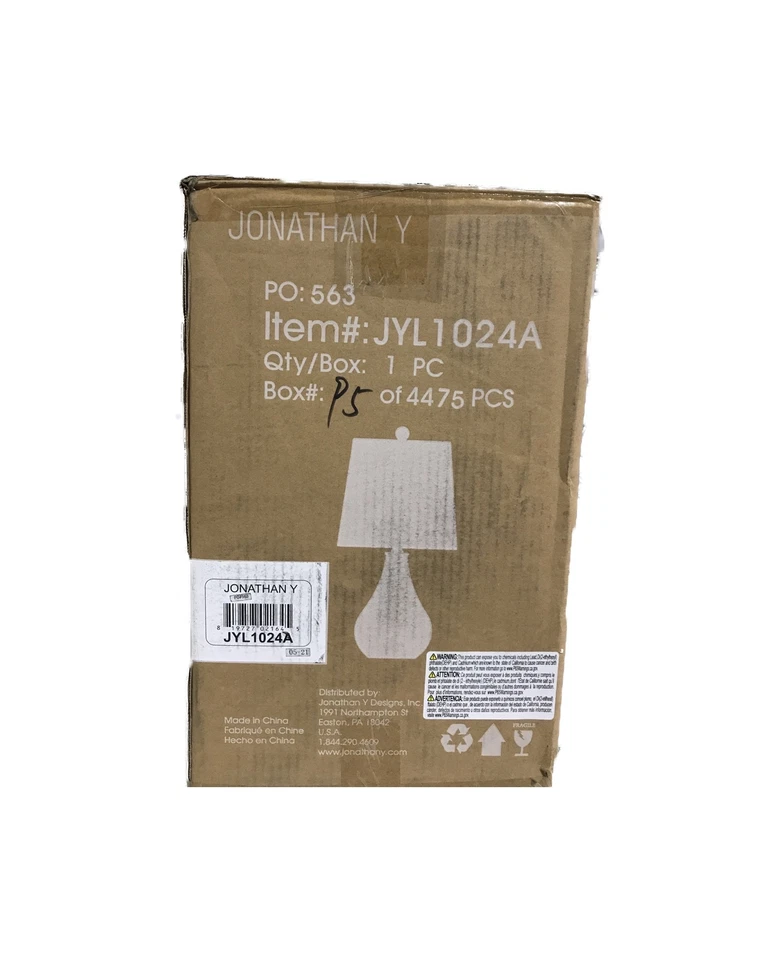 Jonathan Y JYL1024A Mona Mini Table Lamp Seashell