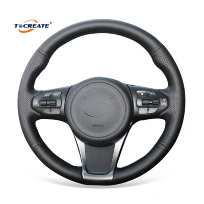 Cubierta de volante de cuero artificial para Kia Sorento 2016-2018 Sedona #1701 Foto 1 de 4