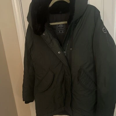 ABERCROMBIE & FITCH MUJER THE A&F ACOGEDOR PARKA ABRIGO CHAQUETA VERDE BOSQUE TALLA PEQUEÑA Foto 1 de 4