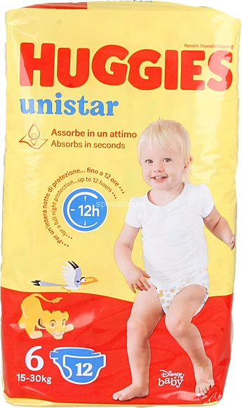 Huggies Unistar Pannolini 15/30 kg - 6