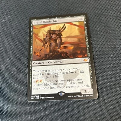 Brutal Hordechief Magic The Gathering Mtg Mythic Fate Reforged Card - Image 1 of 4