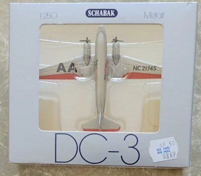 DE COLECCIÓN SCHABAK * 1:250 * MCDONNEL-DOUGLAS DC-3 * AMERICAN AIRLINES * ALEMANIA Foto 1 de 4