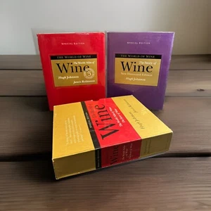 The World Atlas of Wine Story of Wine Books Box Set Hugh Johnson Janice Robinson - Picture 1 of 10