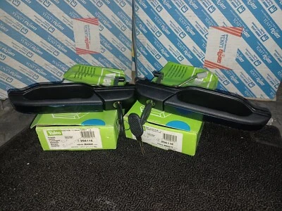 COPPIA MANIGLIE ANTERIORI NUOVE ORIGINALI VALEO GRIGIO SCURO PER LANCIA THEMA Foto 1 de 3