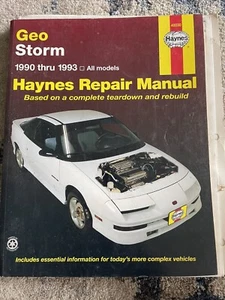 Geo Storm 1990 thru 1993 Haynes Repair Manual 40030 - Picture 1 of 3