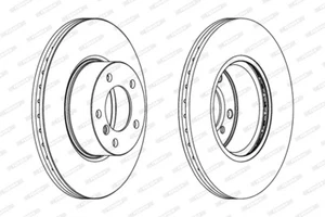 Paire Disques de Frein FERODO DDF1717 BMW Serie 1 - 2 - 3 - 4 - Imagen 1 de 1