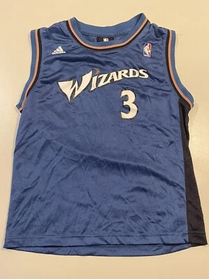 Adidas Washington Wizards #3 Caron Butler Blue Swingman Jersey (Kids M 10-12) - Image 1 of 4