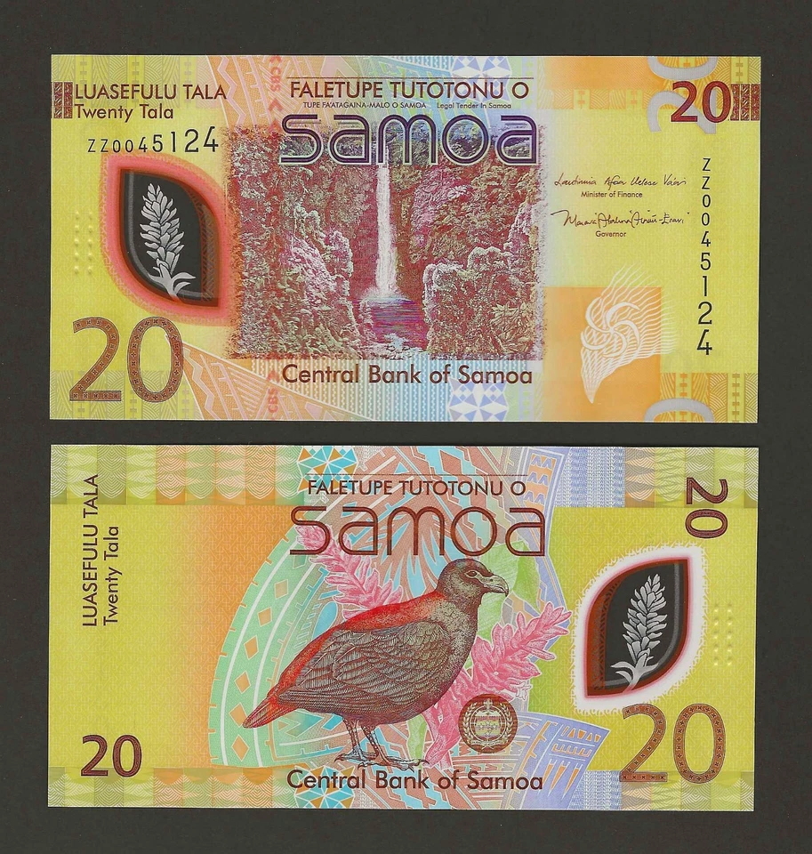 SAMOA 20 Tala 2023 (2024) P-49a*, ZZ-Prefix REPLACEMENT Polymer, Original UNC. - Image 1 of 1