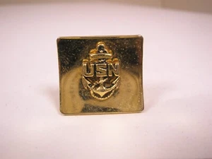 USN United States Navy SINGLE Vintage Cuff Link replace lost/broken zb47 - Picture 1 of 6