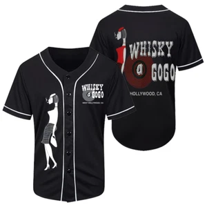 NEW Whisky a Go Go Baseball Jersey 3D Size S-5XL MR679 - Picture 1 of 3
