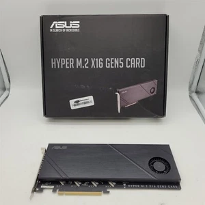 ASUS Hyper M.2 x16 Gen5 Card (PCIe 5.0/4.0) Supports Four NVMe M.2 - Photo 1/5