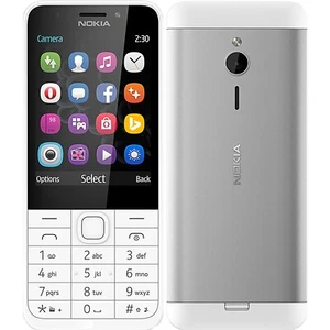 Nokia 230 2G GSM Silver 16MB Dual-Sim Factory Unlocked GSM NEW - Picture 1 of 3