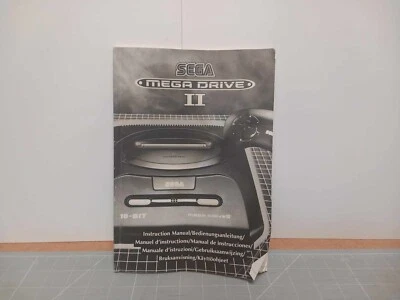 Sega Megadrive 2 Instruction Manual Booklet 1993 Black & White - Image 1 of 4