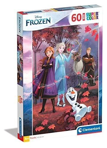 Clementoni- Disney Frozen 2 Supercolor Frozen-60 Pezzi Bambini 4 Anni, (T1c) - Immagine 1 di 1
