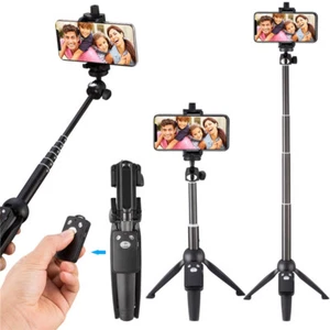 Portable 40" Wireless Remote Selfie Stick Tripod Phone Stand For iPhone Samsung - Picture 1 of 12