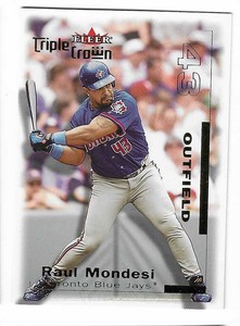 2001 Fleer Triple Crown MLB Card Toronto Blue Jays #43 Raul Mondesi