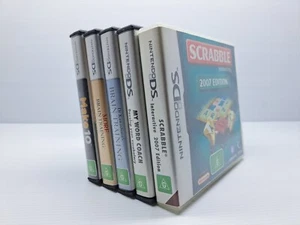 Scrabble Interactive 2007 Edition Nintendo DS 5 Game Bundle & Manuals PAL - Picture 1 of 16