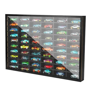 Modellauto Vitrine Rahmen Koffer, Maßstab 1:64 Diecast Matchbox Räder Auto Display... - Bild 1 von 6