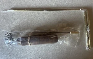 LOT COMBINÉ NEUF JAMAIS UTILISÉ AURAMETER RADIESTESIA PAIRE DE TIGES EN BRONZE FABRIQUÉ EN ARGENTINE - Photo 1 sur 2