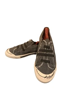 Rock Candy Trippy Black Canvas Shoes Sz US 11 Slip On New Distressed - Picture 1 of 7