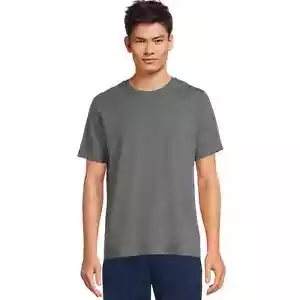 Athletic Works Men Active Crewneck Short Sleeve Dark Gray Tee Shirt Size XL - Picture 1 of 3
