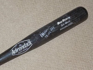 Bob Horner Spiel gebraucht signiert Schläger Atlanta Braves Cardinals - Bild 1 von 6