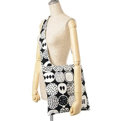 Bolso de Mano Marimekko Kompotti 100% Algodón Lona Bandolera Bolso con Cremallera Foto 1 de 4