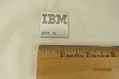 IBM Mainframe 3174-1L Terminal Controller Cabinet Name Plate - Image 1 of 2