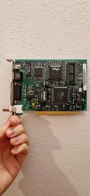 Intel LAN EtherExpress 10/PCI Rj45 BNC DB-15 Vintage Working - Immagine 1 di 3