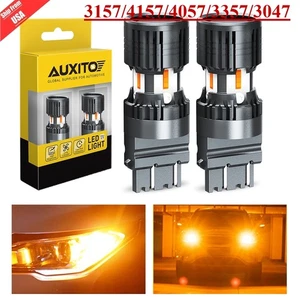 3157 LED Bulbs Amber Yellow with Built-in Resistor Turn Signal Light Pack 1-20 - Picture 1 of 25