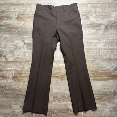 Vintage Brown Dress Pants Made Great Condition Size 34x33 - Image 1 of 4