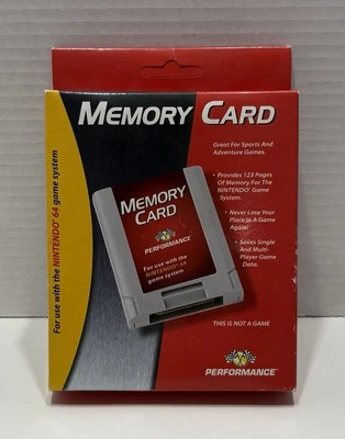 New InterAct Performance Memory Card for Nintendo 64 N64 Sealed - Image 1 of 4